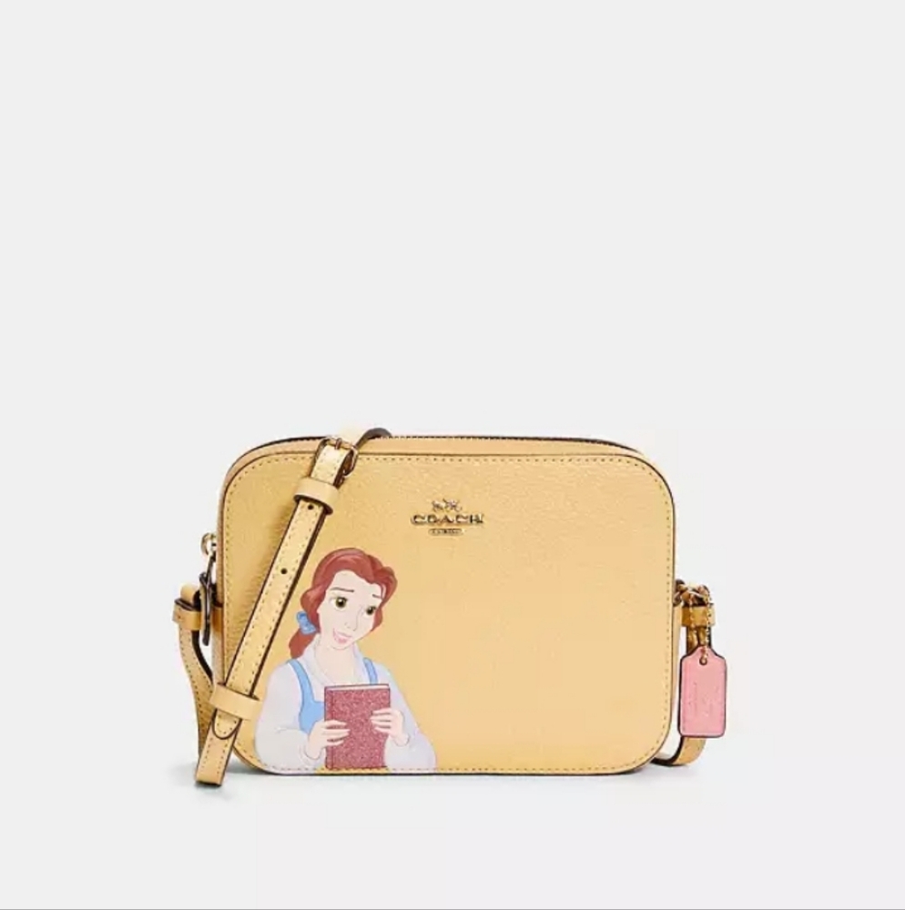 COACH × Disney Exclusive Princess Belle Limited Edition Camera Crossbody - Picture 1 of 6